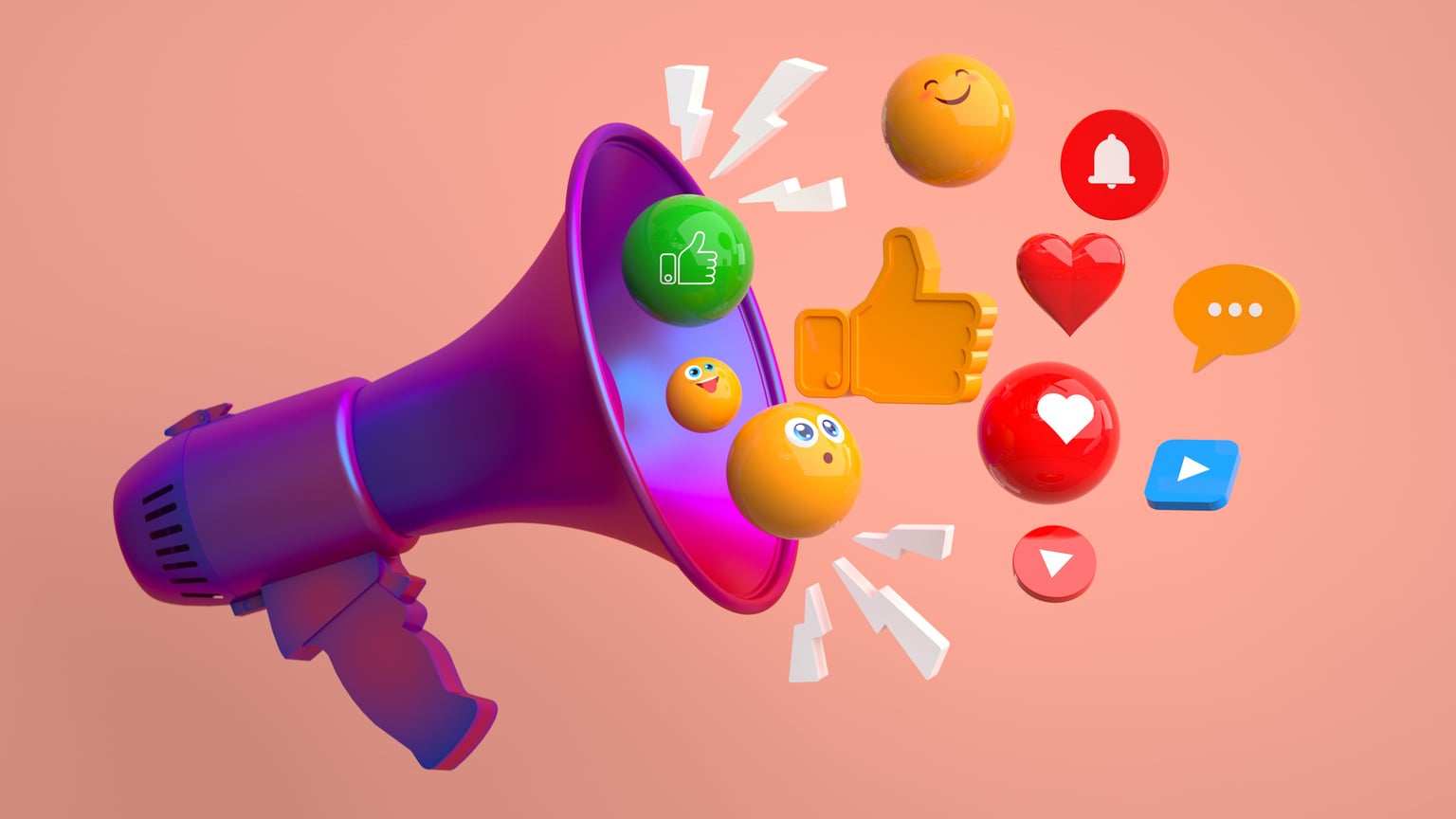 Digital marketing and social media concept