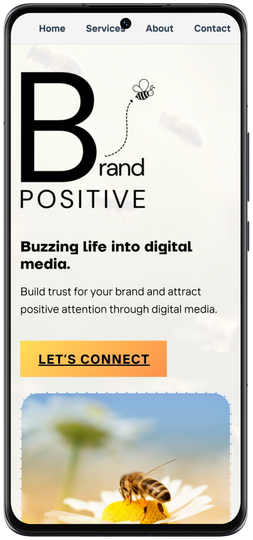 Mobile website design example